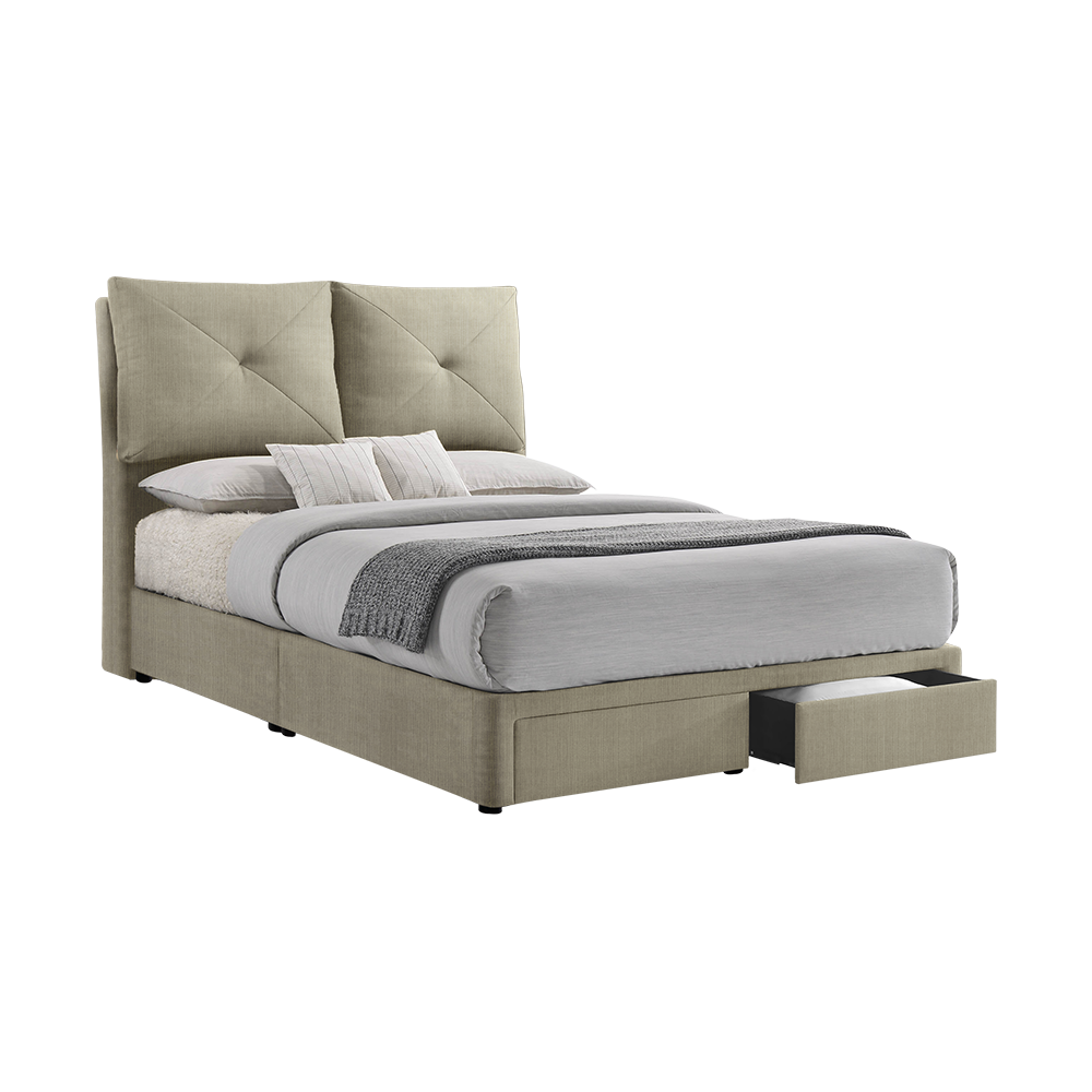 SHELDON - Mix & Match Divan Bed Frame (with drawer) - Queen / King