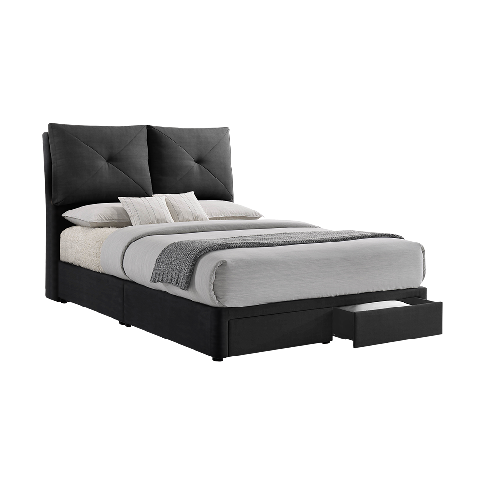 SHELDON - Mix & Match Divan Bed Frame (with drawer) - Queen / King