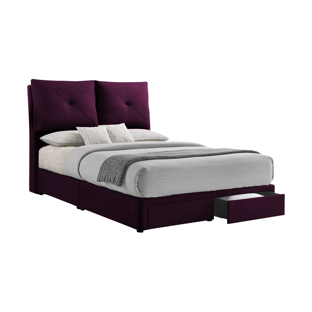 SHELDON - Mix & Match Divan Bed Frame (with drawer) - Queen / King