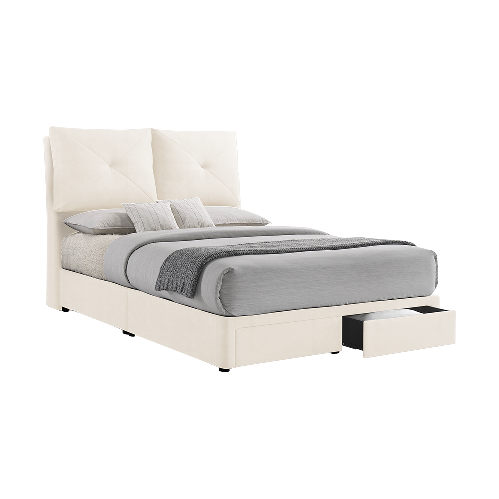SHELDON - Mix & Match Divan Bed Frame (with drawer) - Queen / King