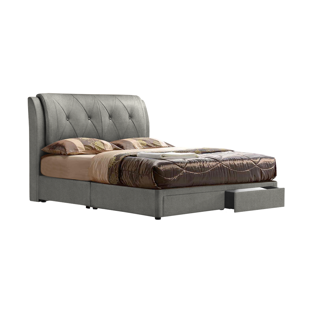 SPENCER - Mix & Match Divan Bed Frame (with drawer) - Single / Super Single / Queen / King