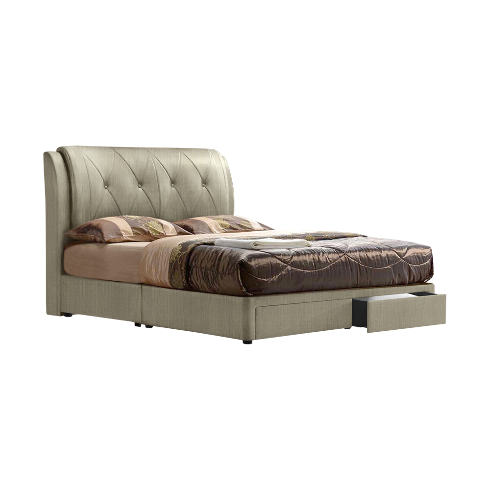 SPENCER - Mix & Match Divan Bed Frame (with drawer) - Single / Super Single / Queen / King