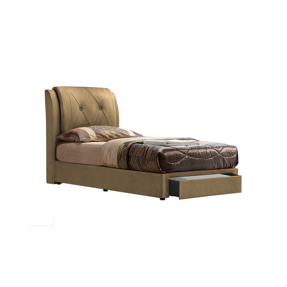 SPENCER - Mix & Match Divan Bed Frame (with drawer) - Single / Super Single / Queen / King