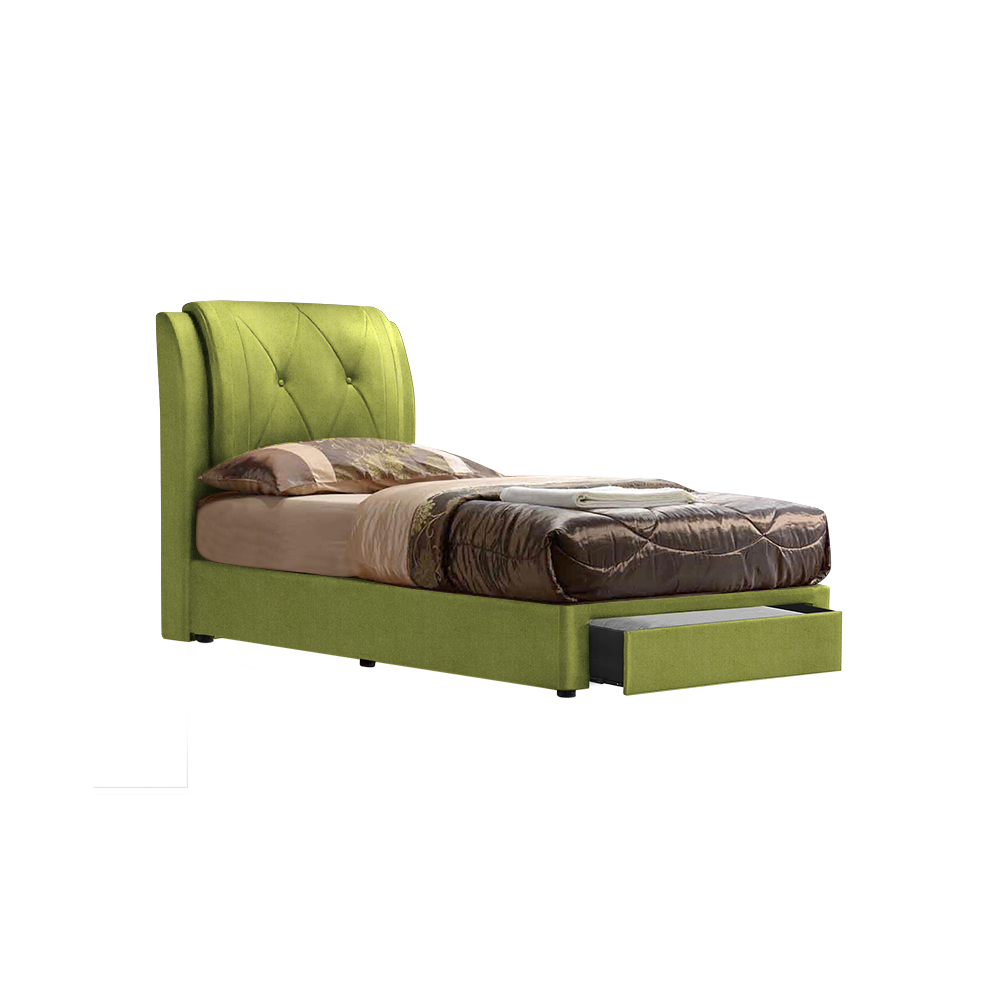 SPENCER - Mix & Match Divan Bed Frame (with drawer) - Single / Super Single / Queen / King