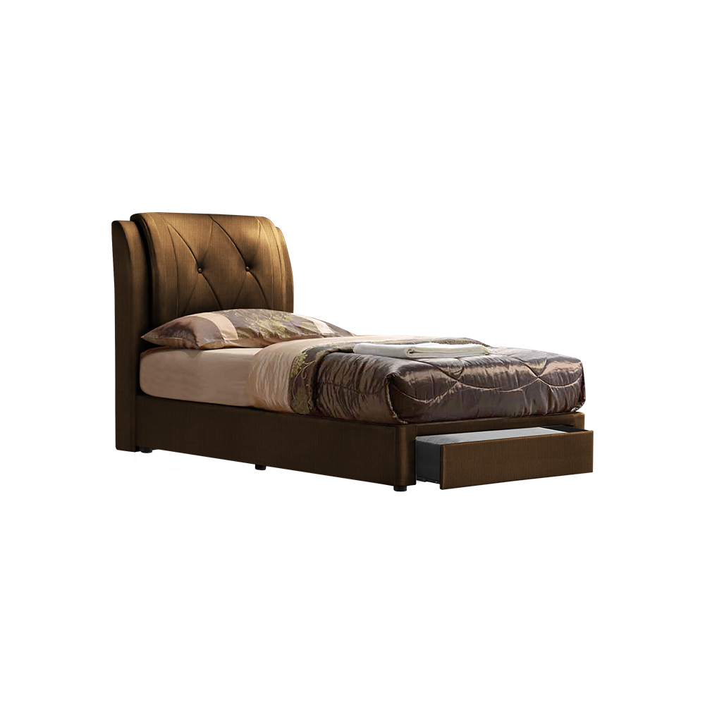 SPENCER - Mix & Match Divan Bed Frame (with drawer) - Single / Super Single / Queen / King