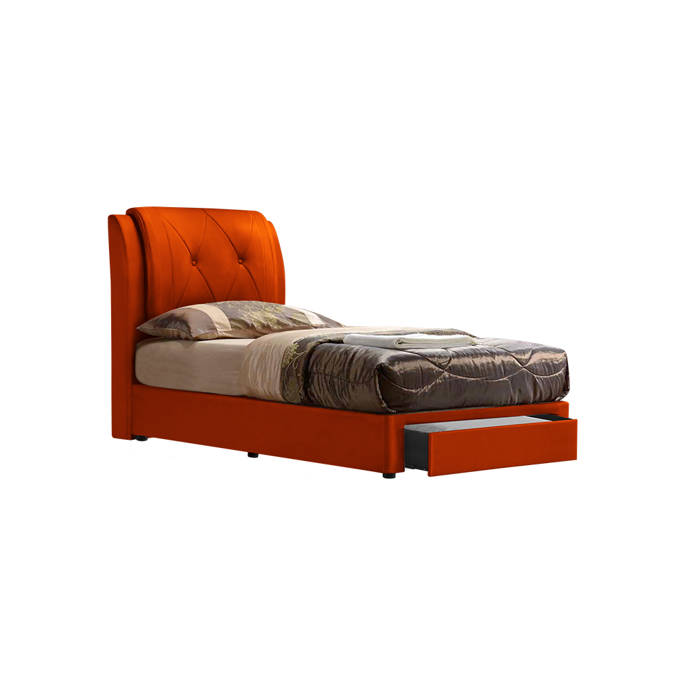 SPENCER - Mix & Match Divan Bed Frame (with drawer) - Single / Super Single / Queen / King