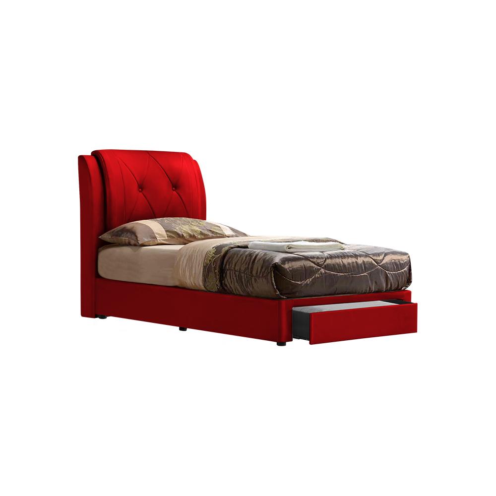 SPENCER - Mix & Match Divan Bed Frame (with drawer) - Single / Super Single / Queen / King