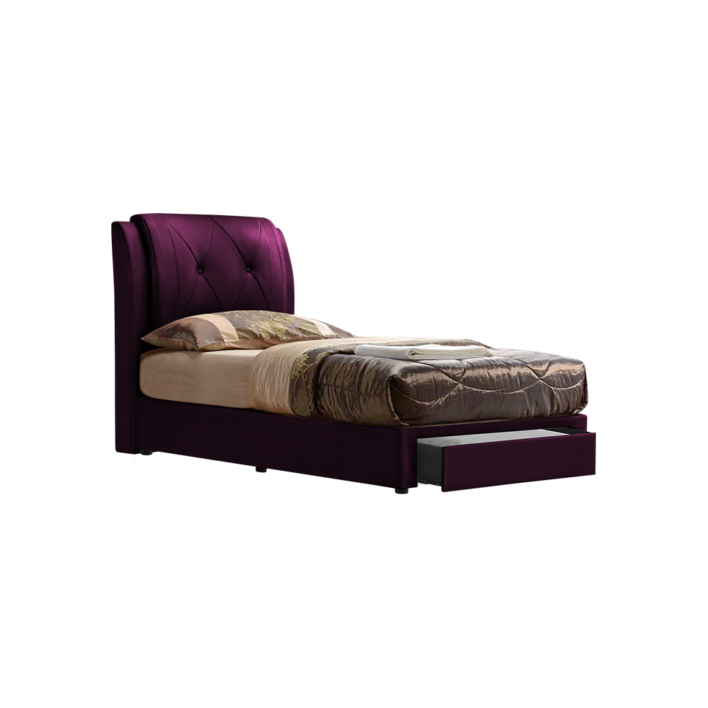 SPENCER - Mix & Match Divan Bed Frame (with drawer) - Single / Super Single / Queen / King