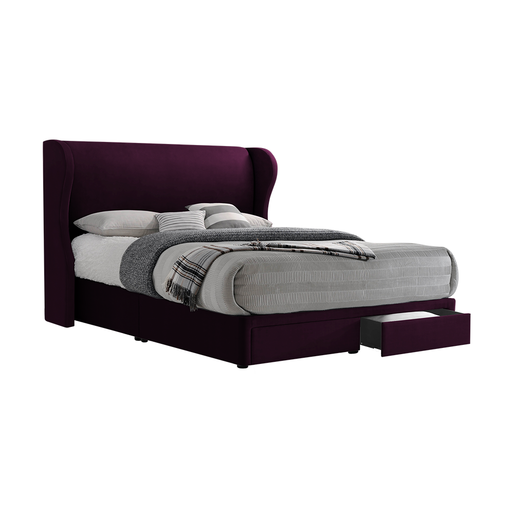 VALENCE - Mix & Match Divan Bed Frame (with drawer) - Single / Super Single / Queen / King