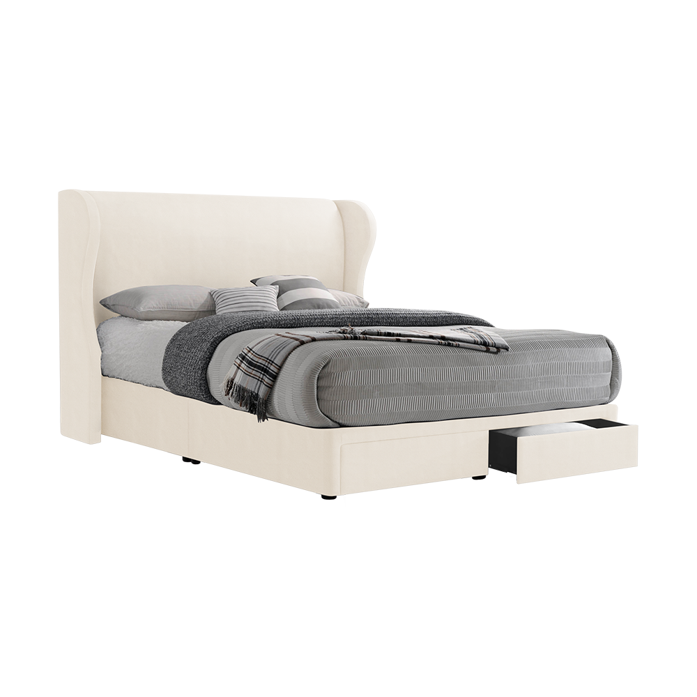 VALENCE - Mix & Match Divan Bed Frame (with drawer) - Single / Super Single / Queen / King