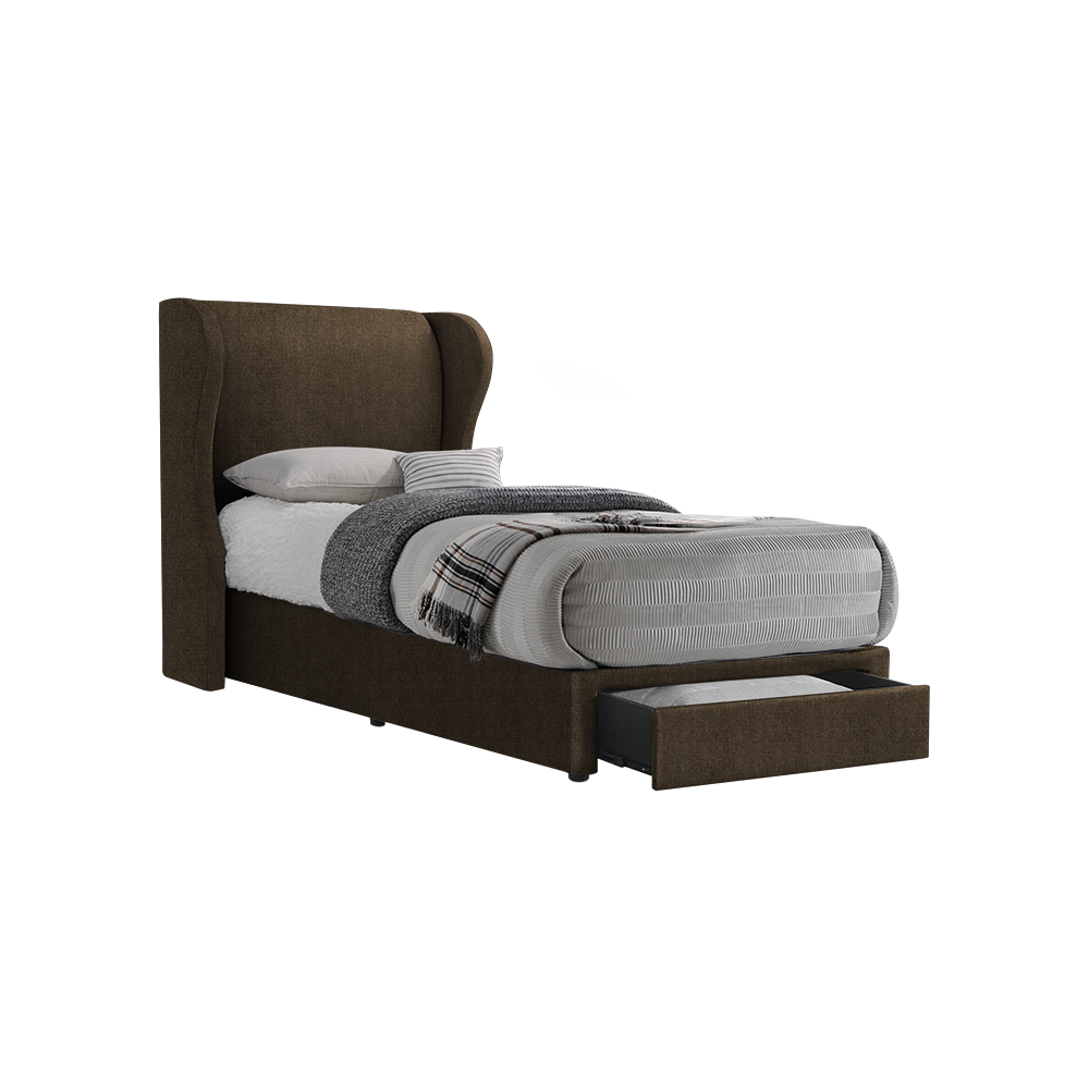 VALENCE - Mix & Match Divan Bed Frame (with drawer) - Single / Super Single / Queen / King