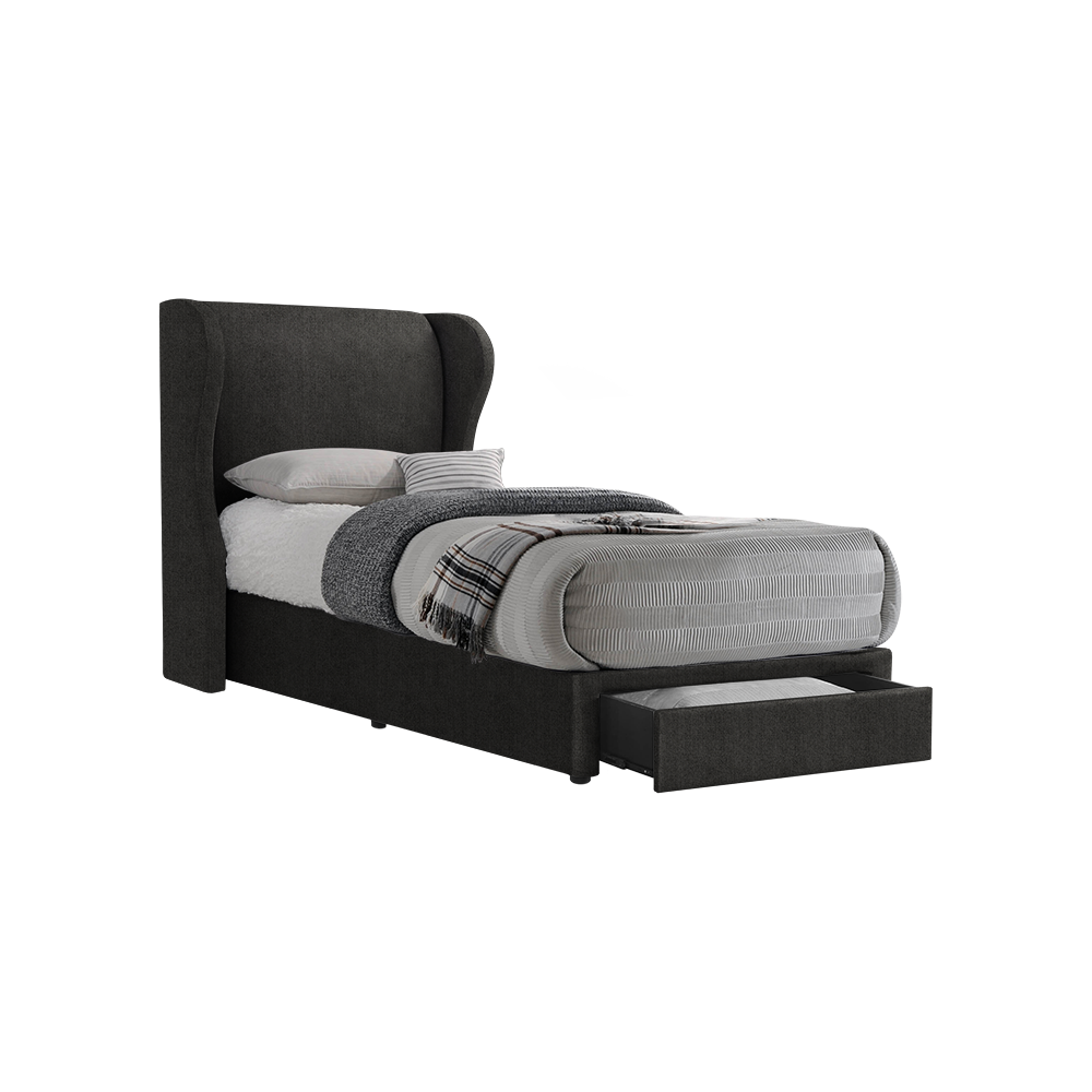 VALENCE - Mix & Match Divan Bed Frame (with drawer) - Single / Super Single / Queen / King