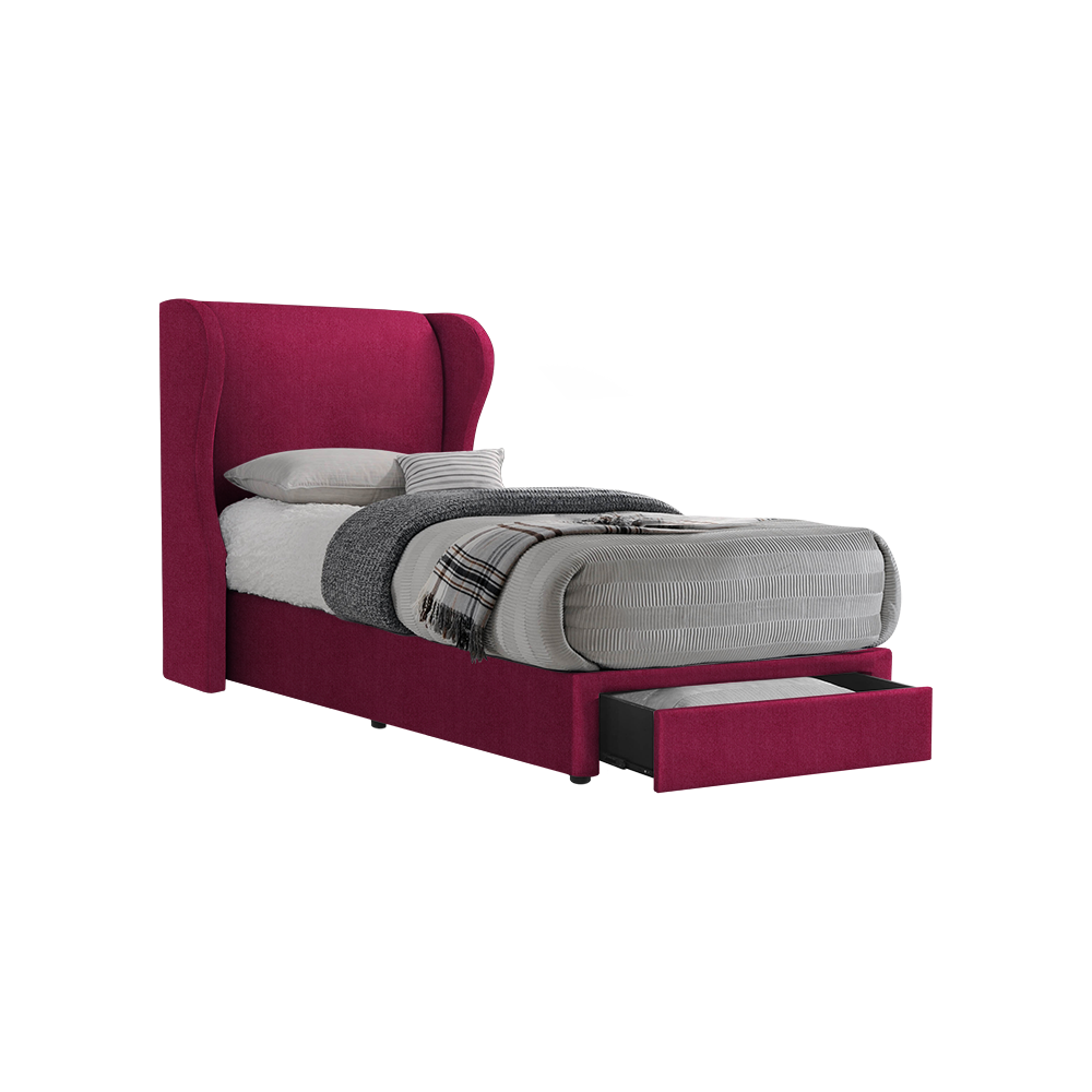 VALENCE - Mix & Match Divan Bed Frame (with drawer) - Single / Super Single / Queen / King
