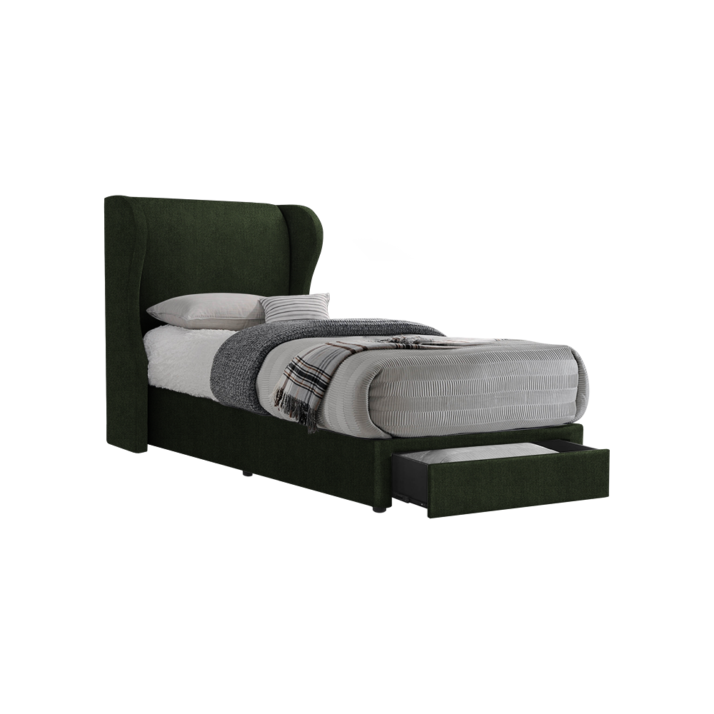 VALENCE - Mix & Match Divan Bed Frame (with drawer) - Single / Super Single / Queen / King