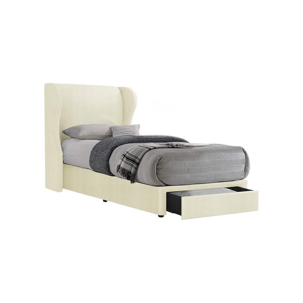 VALENCE - Mix & Match Divan Bed Frame (with drawer) - Single / Super Single / Queen / King