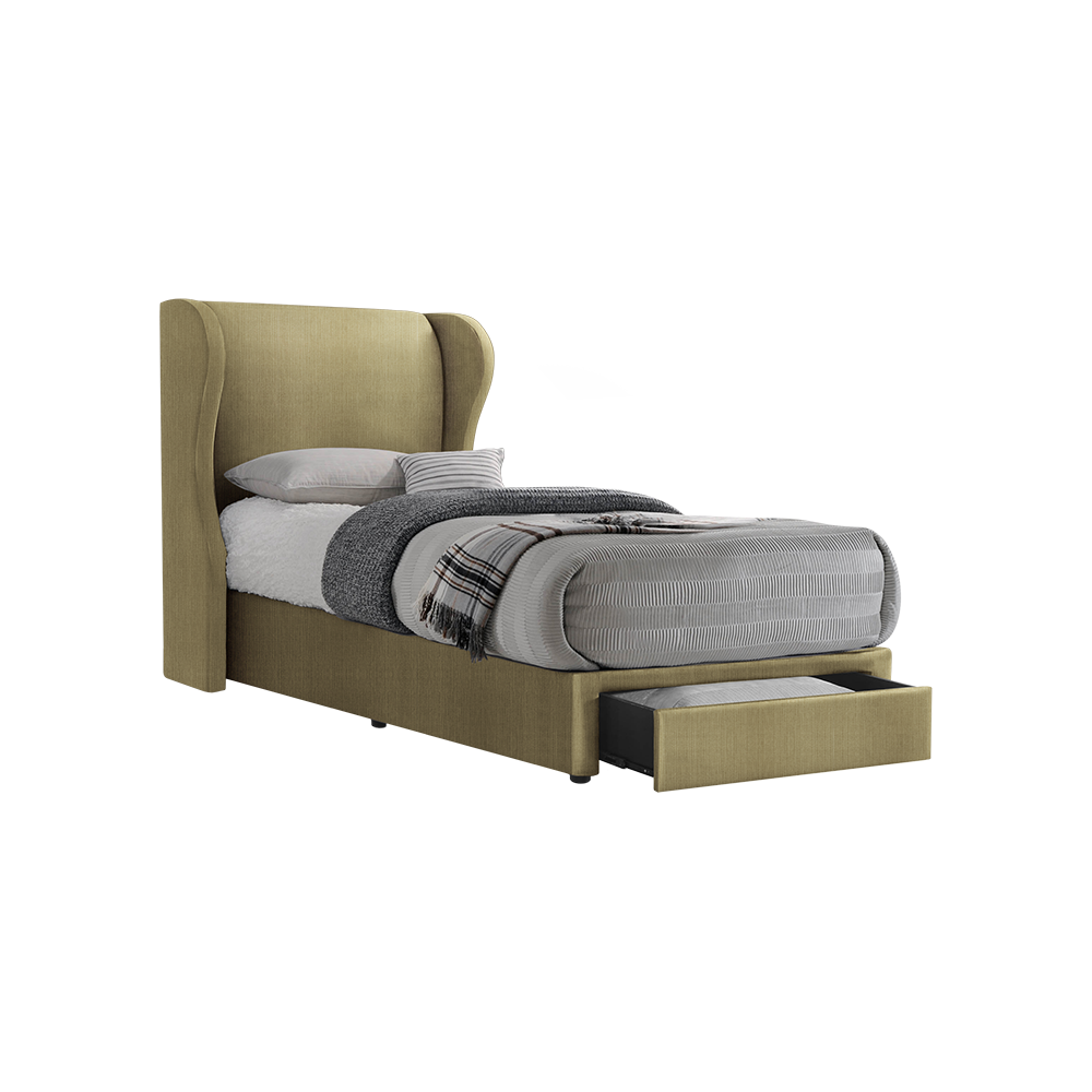 VALENCE - Mix & Match Divan Bed Frame (with drawer) - Single / Super Single / Queen / King