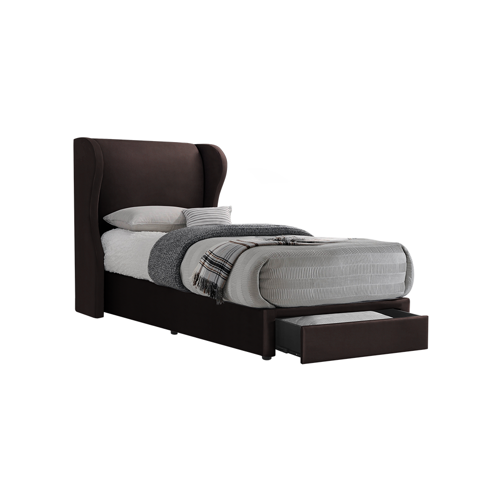 VALENCE - Mix & Match Divan Bed Frame (with drawer) - Single / Super Single / Queen / King