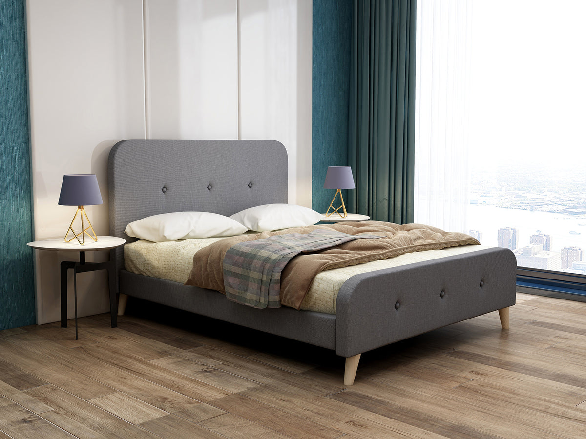 MAGNUS - Fabric Bed Frame - Queen / King
