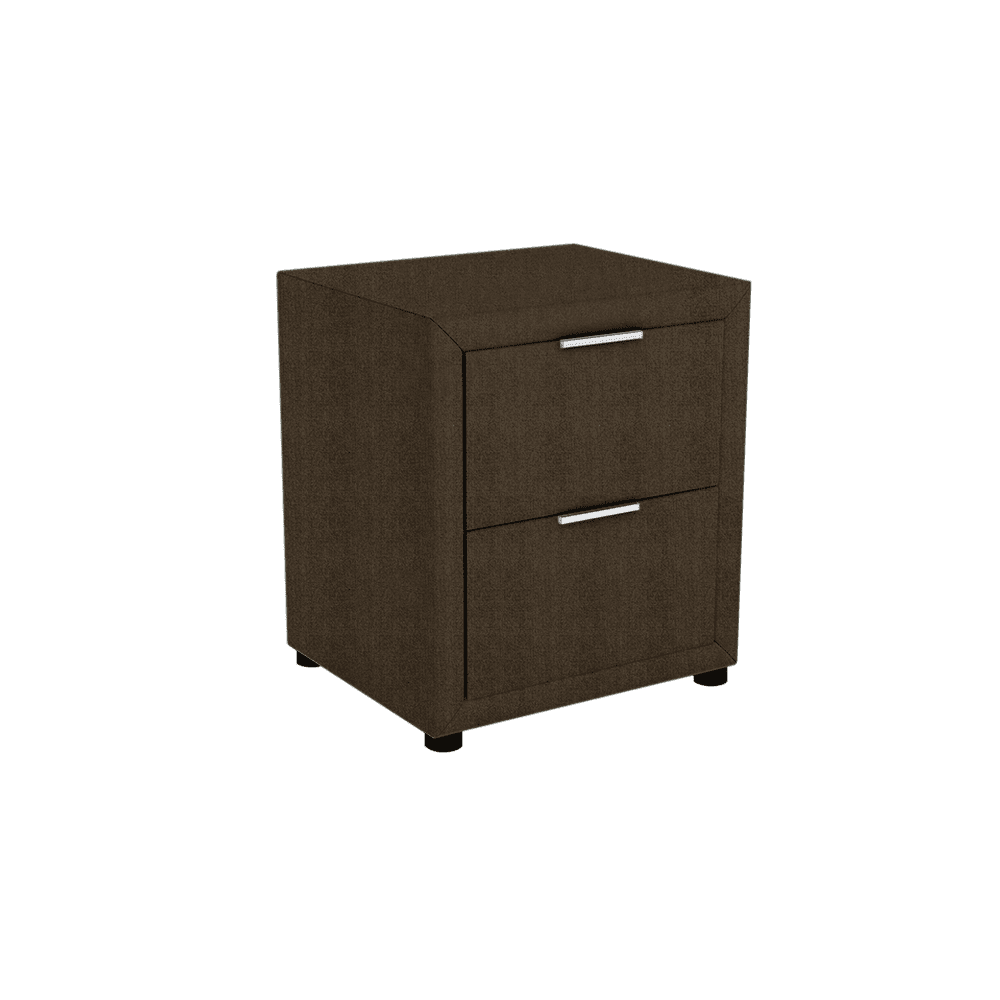 CAMBER - 2-drawer Fabric/PU Bedside Table