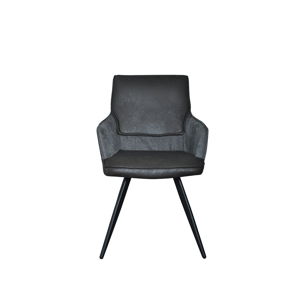 CALEB Black Faux Leather Dining Chair Crownlivin