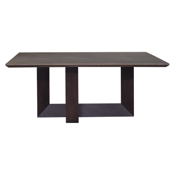 Canada Wood Dining Table with Black Metal Leg (6 / 8Seaters) Crownlivin
