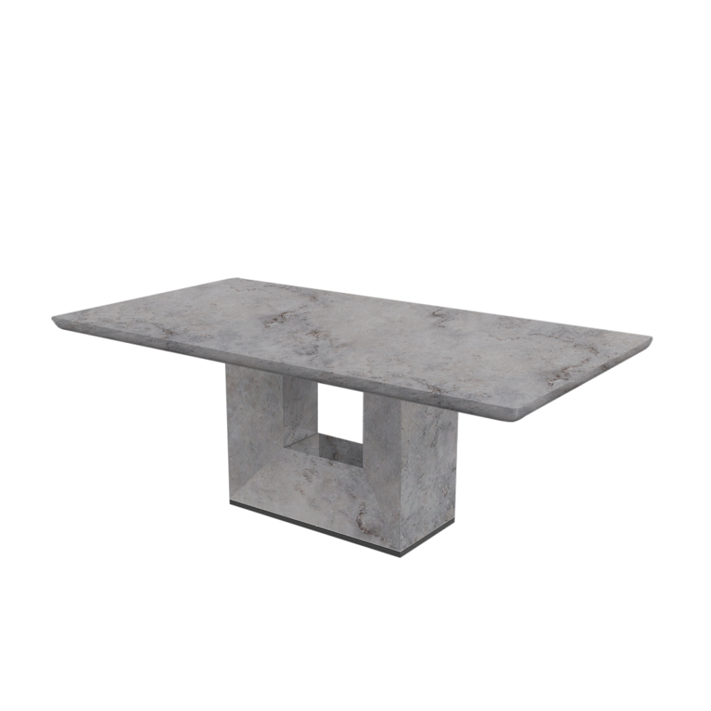 small rectangle dining table concrete