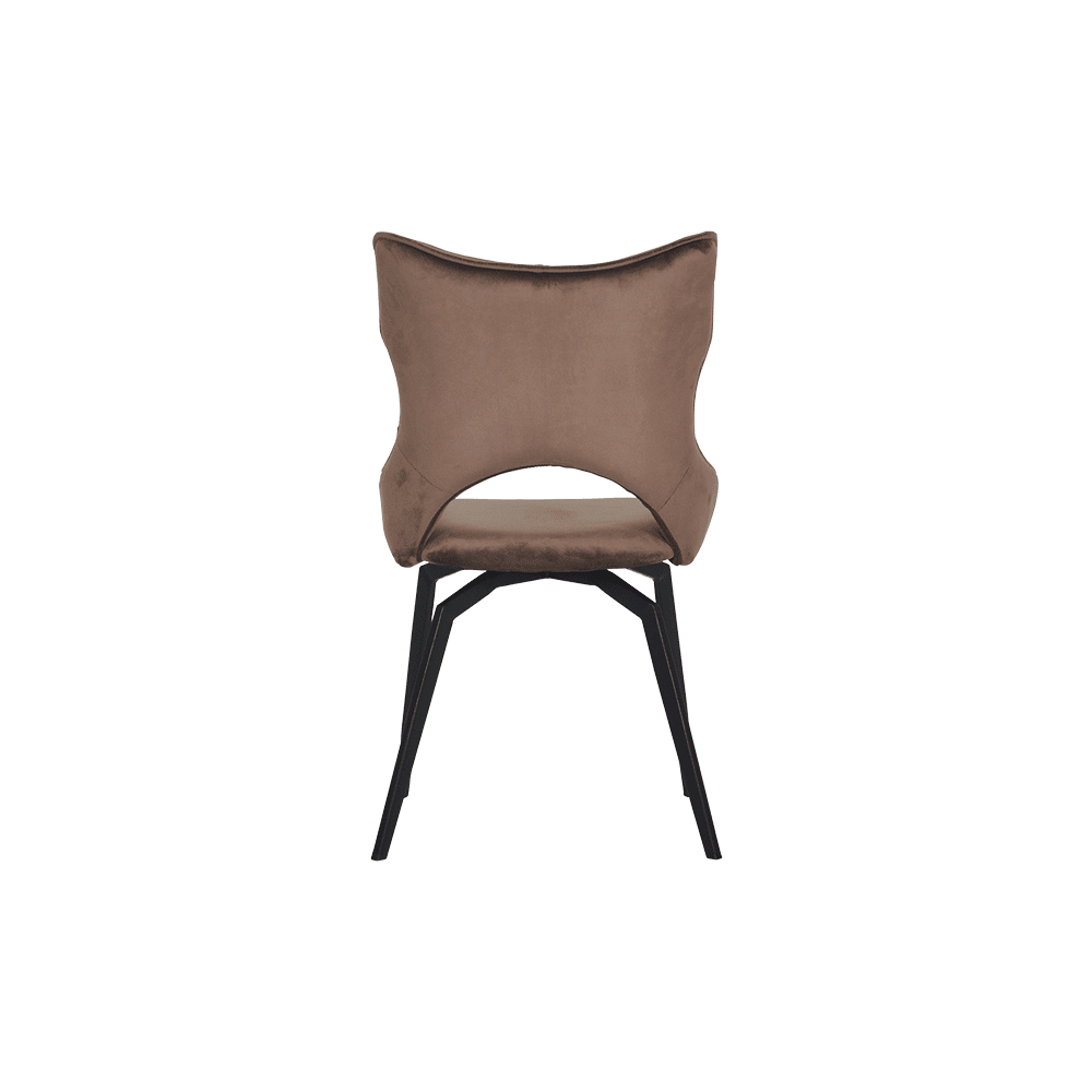 MICA – Dark Brown Sleek Dining Chair - Crownlivin
