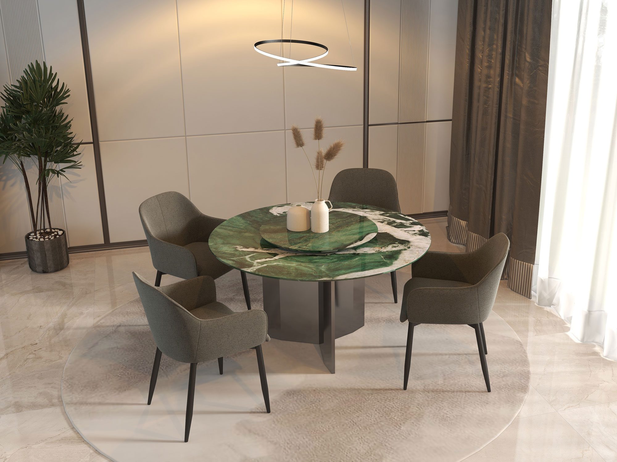 Mix & Match Marble Dining Table - Crownlivin